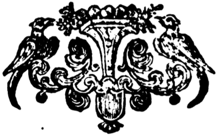 decorative bird motif from original edition